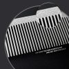 Peekingoose - 2 Pcs Metal Comb, Fine Tooth Comb, Stainless Steel Comb Set, Professional Barber Comb Hair Cutting for Hair Stylist, Easy Take, Anti Static, Heat Resistant, Travel comb, Wood Grain Design
