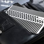 Peekingoose - Stainless Steel Hair Comb Dandruff Comb Mens Razor Comb Wallet Comb Credit Cart Size Pocket Comb