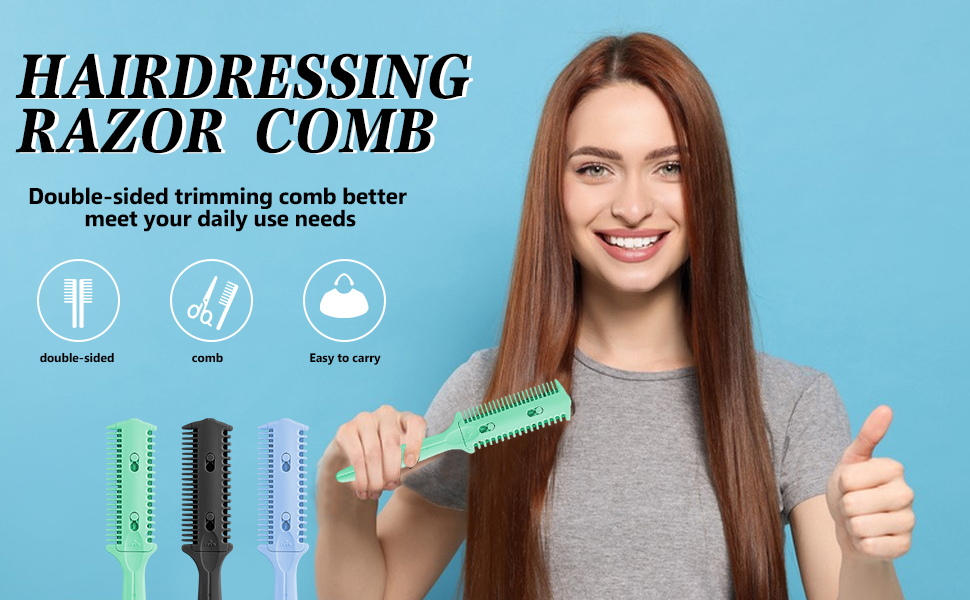 Dual side haircut razor comb