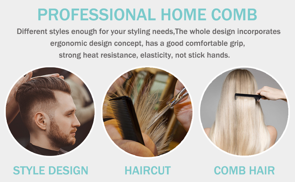 6PCS Hair Stylists Professional Styling Comb